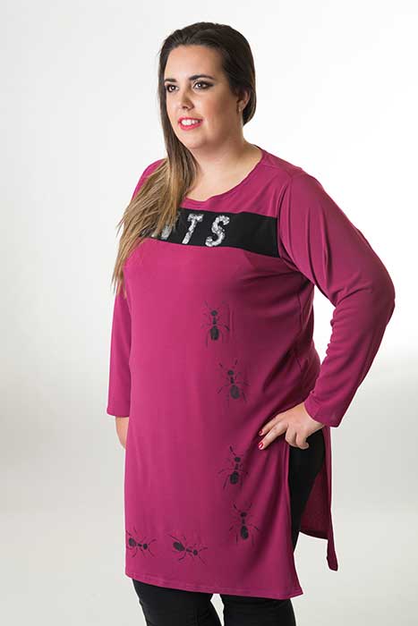susana escribano Camiseta extra larga vestido En oferta