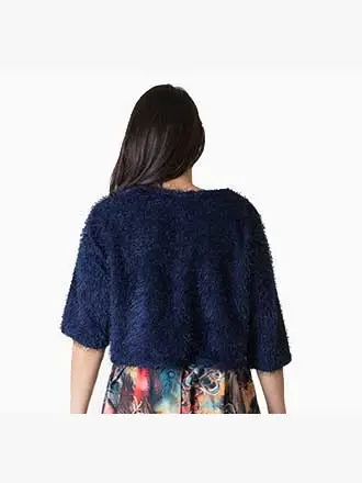 susana escribano Jersey azul. Manga francesa Ofertas de temporada