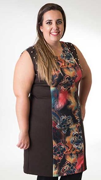 susana escribano Vestidos moda mujer adorno tachuelas Outlet