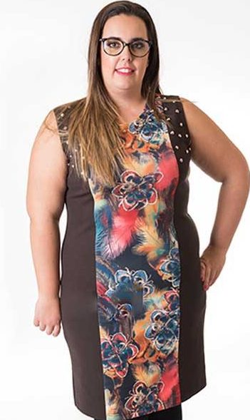 susana escribano Vestidos moda mujer adorno tachuelas Outlet