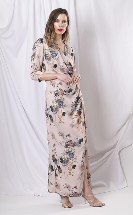 susana escribano Vestido midi drapeado Gran oferta