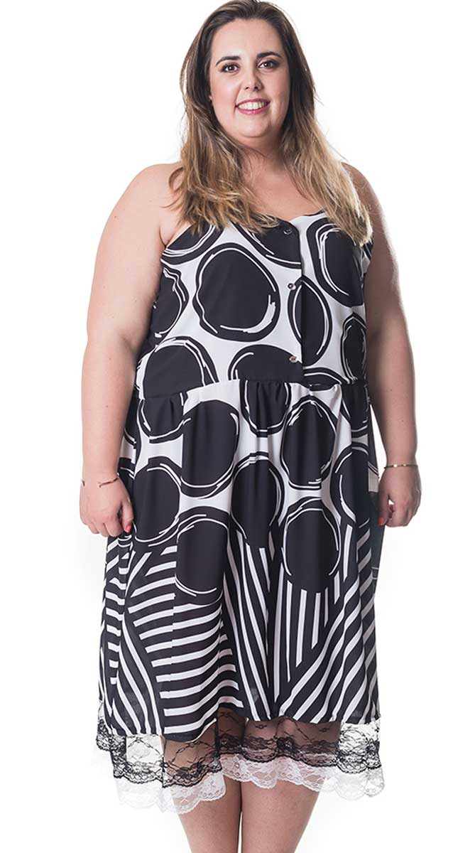 susana escribano Vestido de tirante en crep de topos Oferta especial