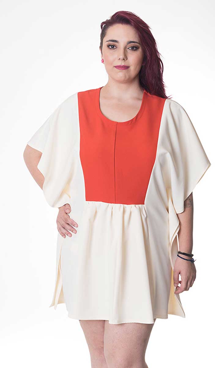 susana escribano Una blusa original diferente. Naranja Promoción trimestral