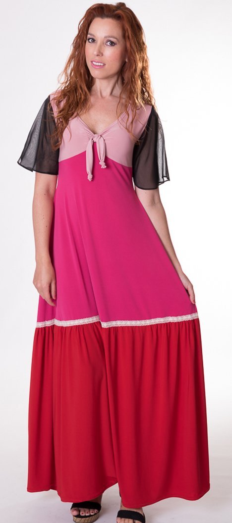 susana escribano Vestido largo de estilo informal Liquidación