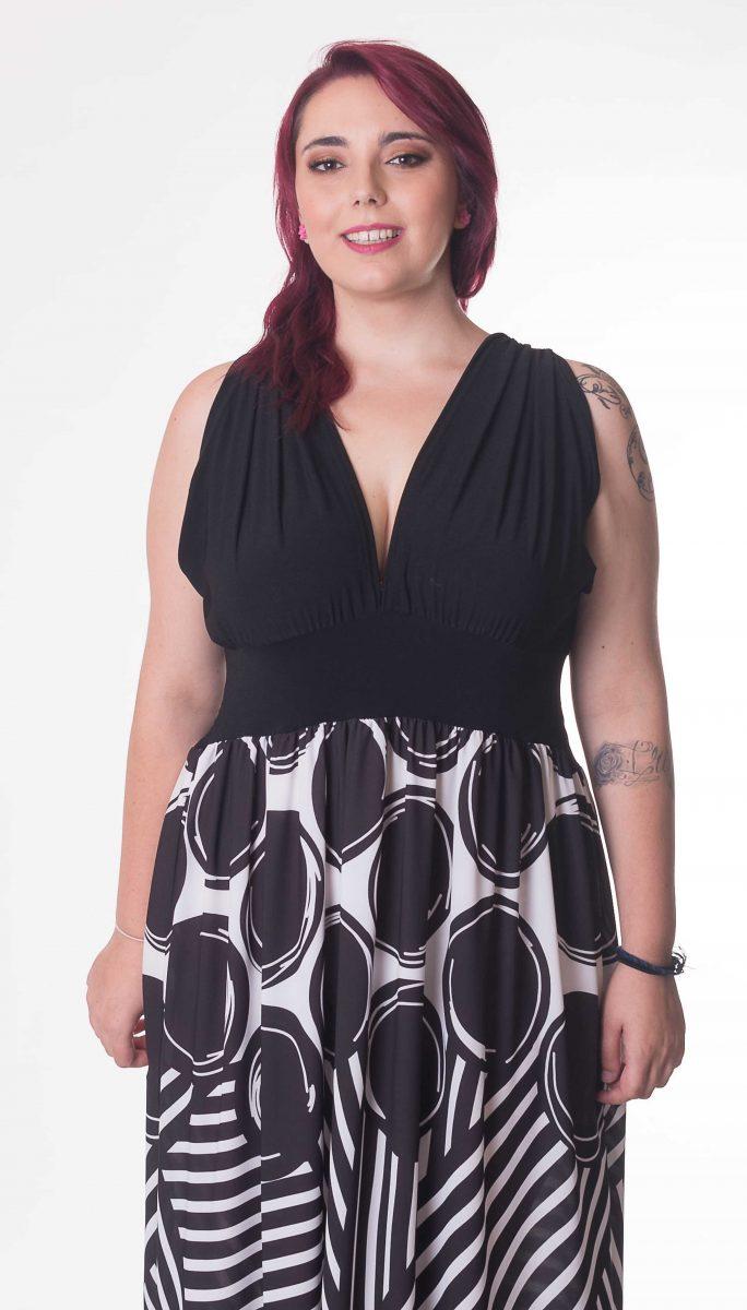 susana escribano Vestido con escote drapeado Envío internacional gratuito
