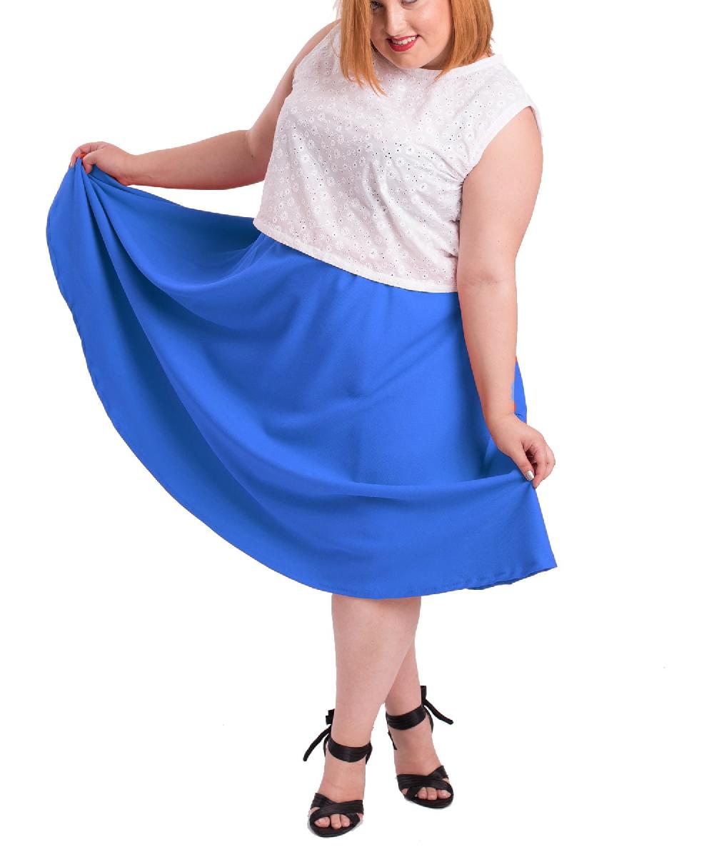 susana escribano Falda de vuelo en color azul. Acampanado Limitado a 3 días