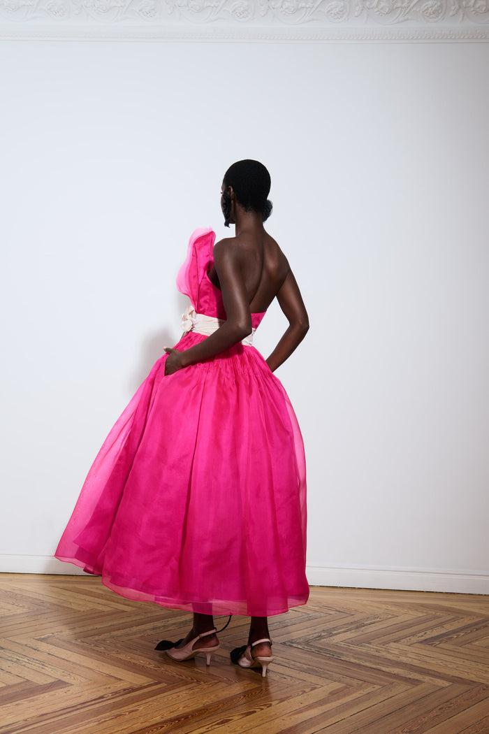 the 2nd skin co. Vestido midi con volante Solo hoy