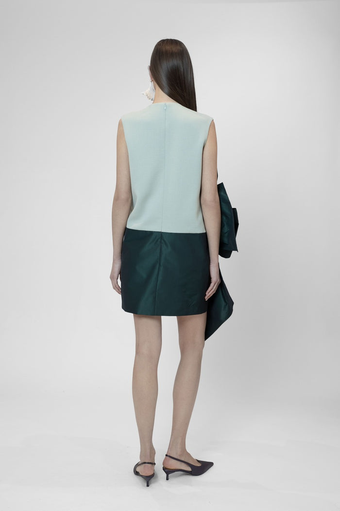 the 2nd skin co. Minivestido sin mangas con escote cuadrado y lazo Tienda