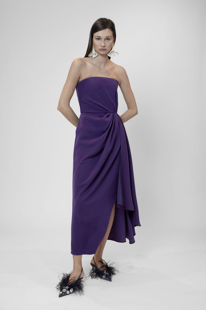 the 2nd skin co. Vestido strapless drapeado Oferta especial de fábrica