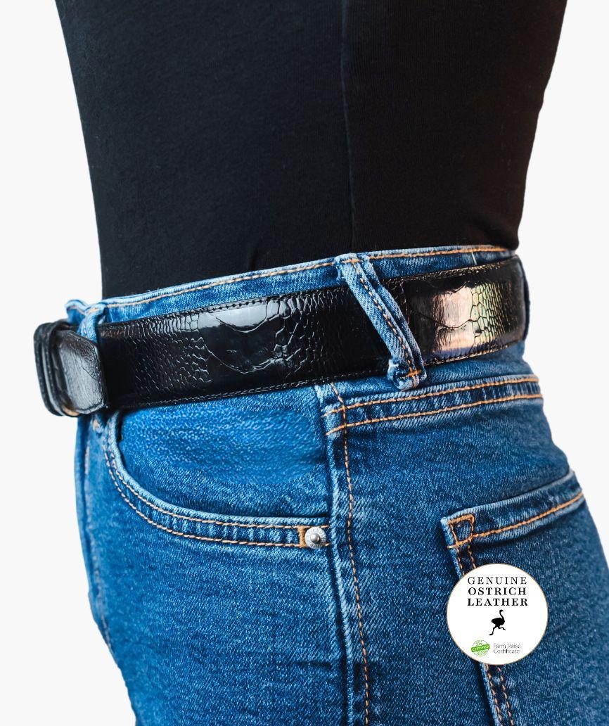 tony mora 11262 PATAS AVESTRUZ NEGRO Descuento
