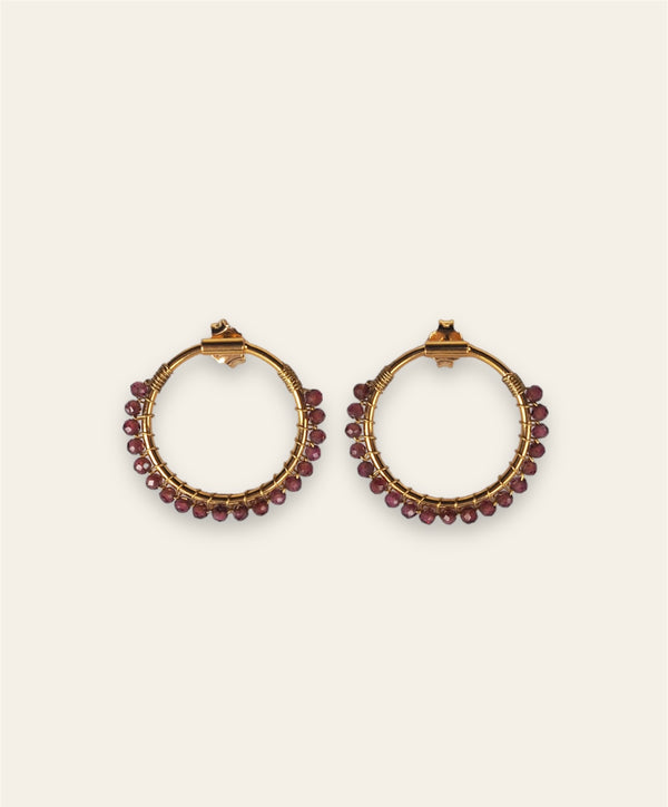 Triana By C PENDIENTES PALMAS AMATISTA Grandes descuentos