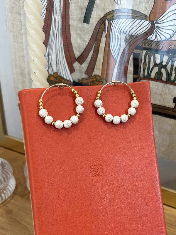 Triana By C PENDIENTES HOWLITA Rebajas de fin de temporada