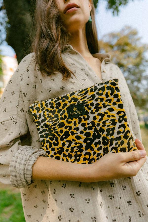 Triana By C Bolso de mano leopardo