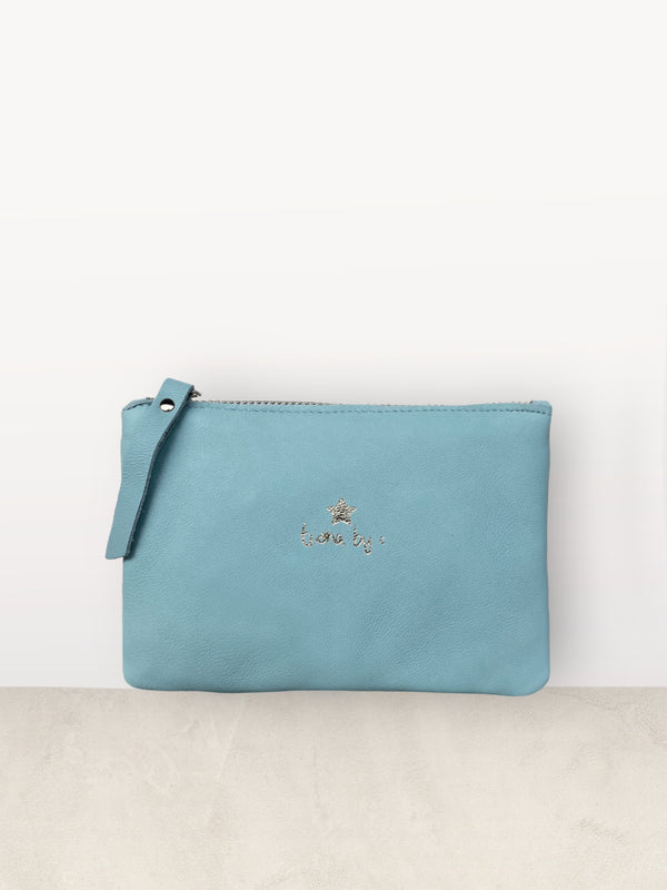 Triana By C Cartera piel aqua Liquidación