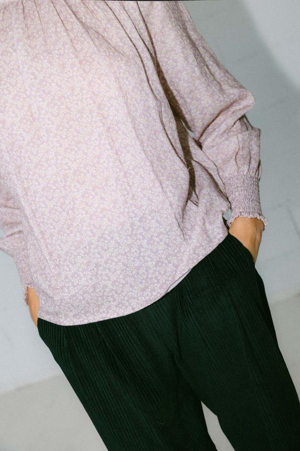 Triana By C Blusa ORGANIC MALVA goma puño HALDEN Precios de Black Friday