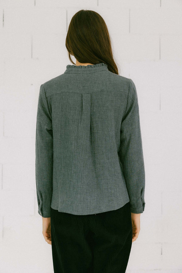 Triana By C Blusa LAGOS ORGANIC GRIS Descuentos del mes