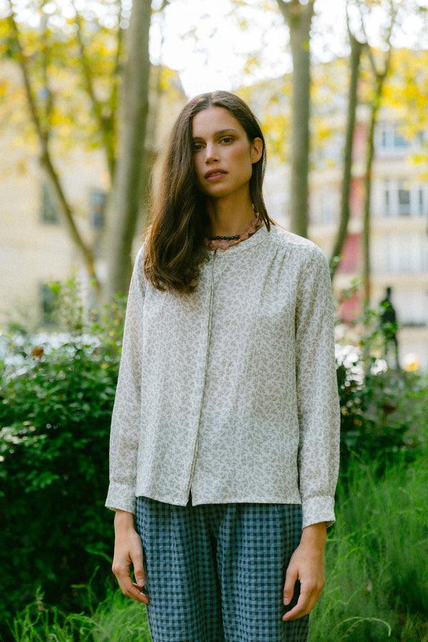 Triana By C Blusa MELBOURNE algodón orgánico flor Ofertas especiales