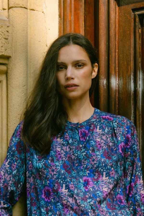 Triana By C Blusa MELBOURNE margarita azul Precio ultrabajo