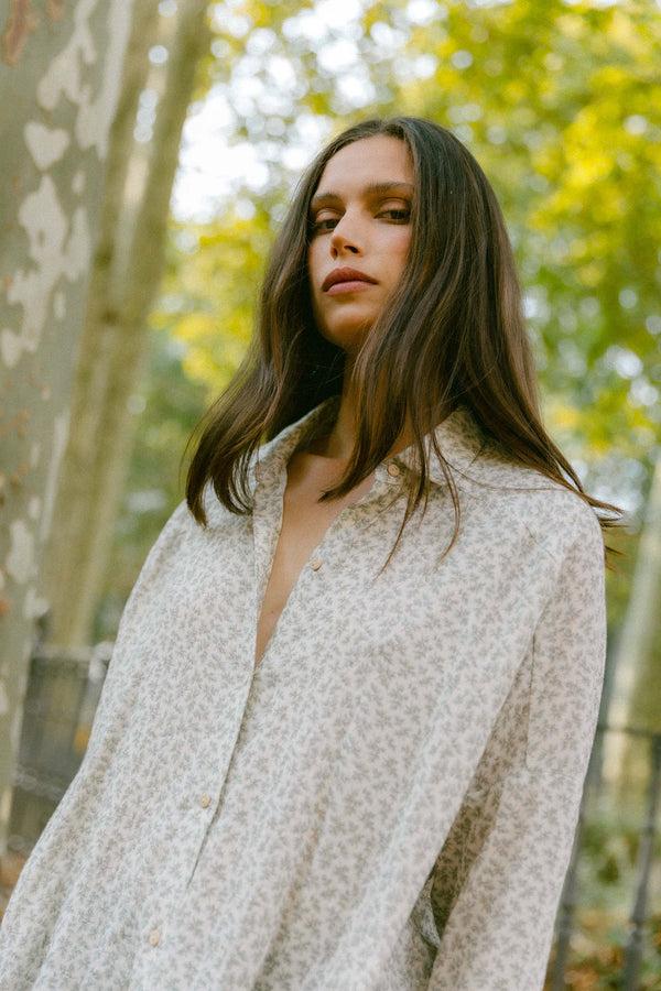 Triana By C Blusa algodón orgánico STAR flor Devoluciones gratuitas