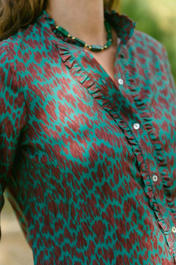 Triana By C Blusa LAGOS animal verde En línea