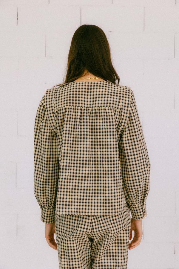 Triana By C Blusa VICHY ARENA DEBA Rebajas de fábrica