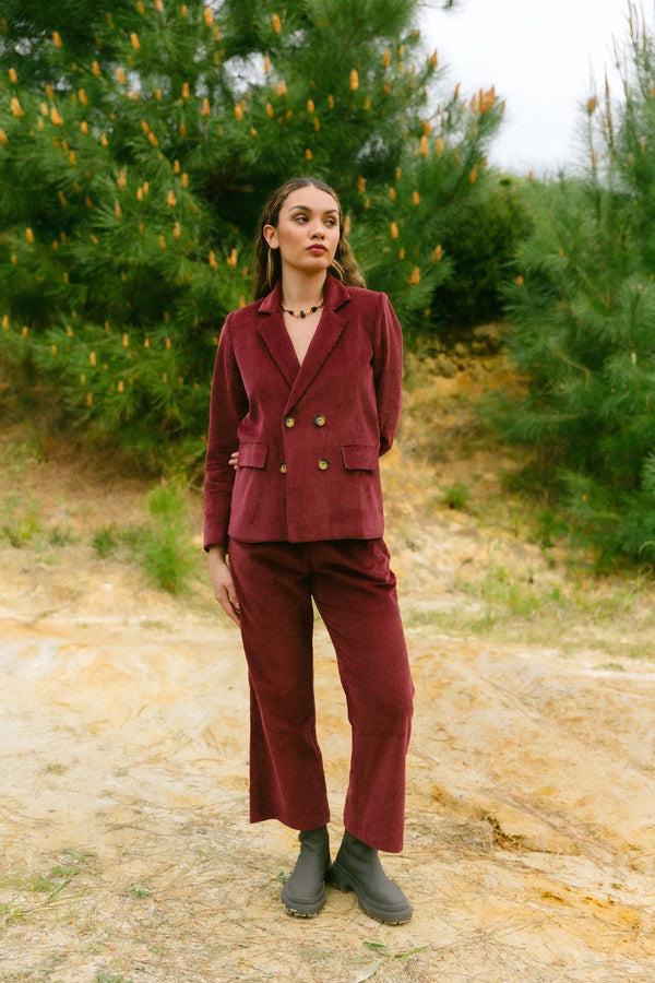Triana By C Blazer TURIN BURDEOS PANA Ventas relámpago