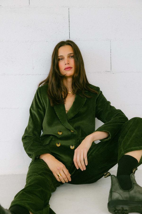 Triana By C Blazer TURIN VERDE PANA Tienda