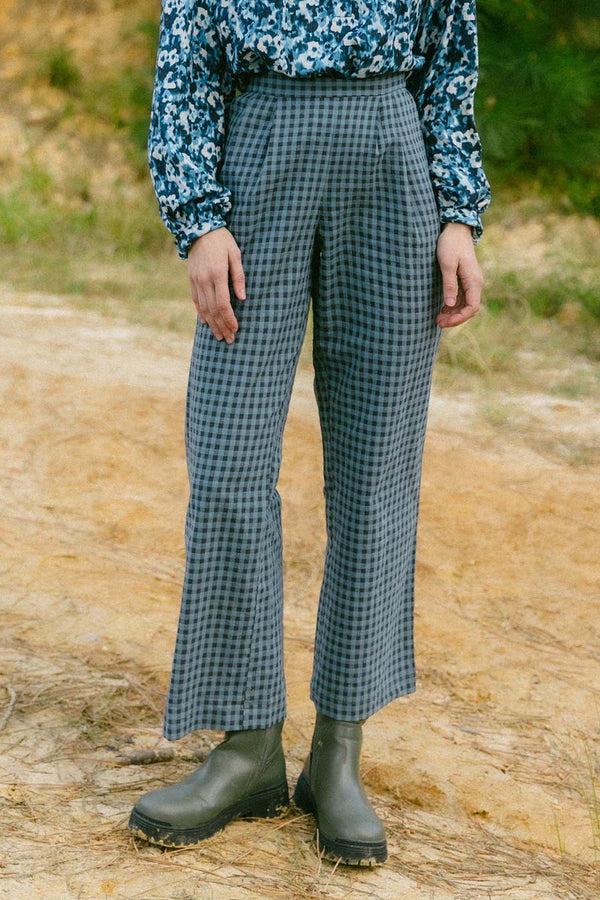 Triana By C Pantalón MILLET cuadros vichy BLUE Envío gratis