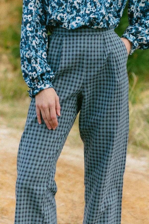 Triana By C Pantalón MILLET cuadros vichy BLUE Envío gratis