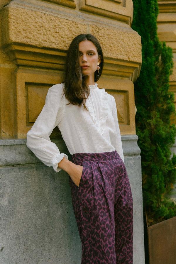 Triana By C Pantalón MILLET animal vino