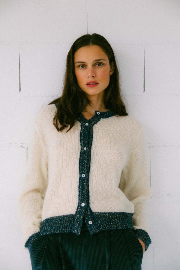 Triana By C CHAQUETA DINA MOHAIR CRUDA Y AZUL Solo queda un día