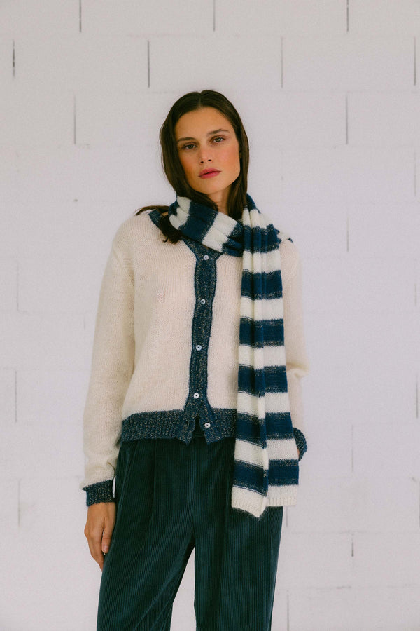 Triana By C CHAQUETA DINA MOHAIR CRUDA Y AZUL Solo queda un día