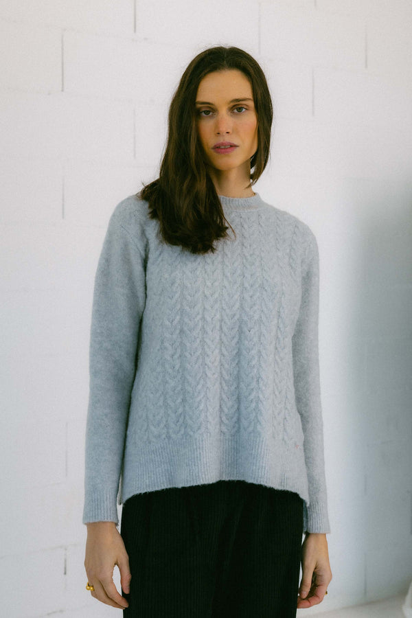 Triana By C JERSEY CAN GRIS LANA MERINO EXTRAFINA Ahorra y exporta