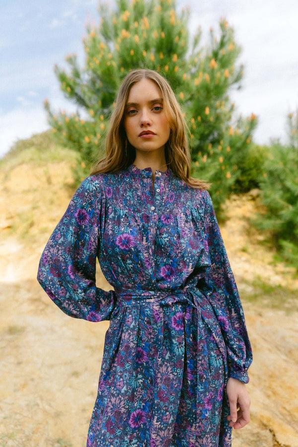 Triana By C Vestido manga larga print margarita FARO En oferta