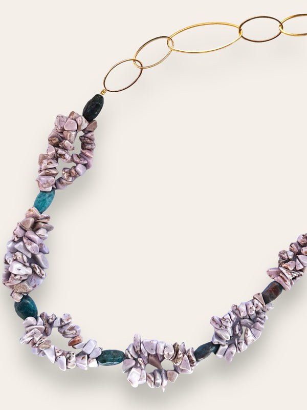 Triana By C Collar coral/turquesa