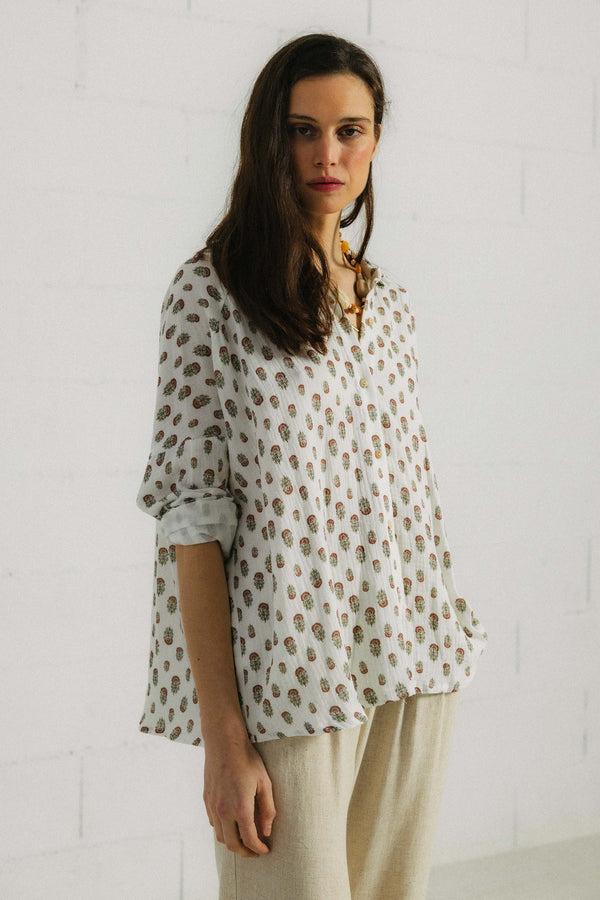 Triana By C Blusa STAR algodón orgánico FLOR TIERRA Outlet