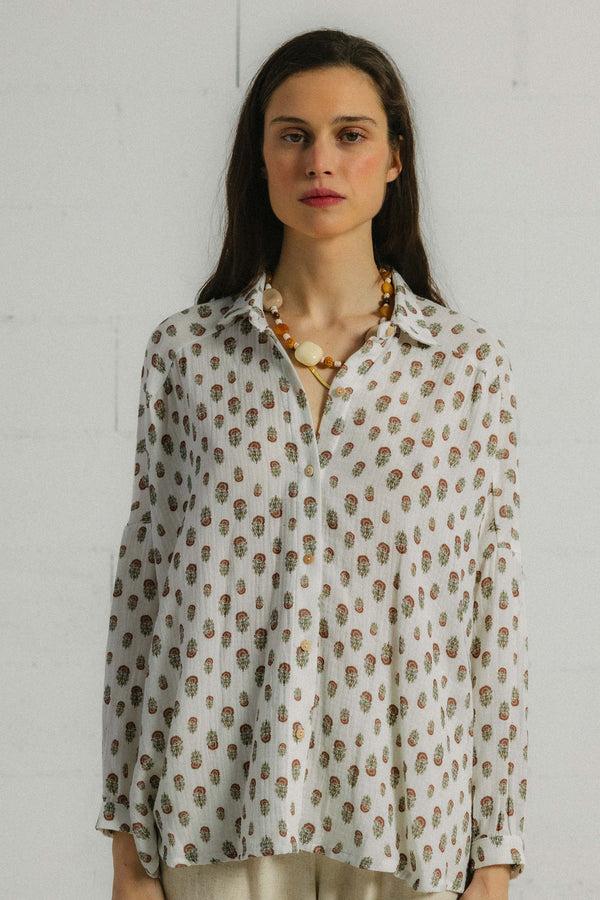 Triana By C Blusa STAR algodón orgánico FLOR TIERRA Outlet
