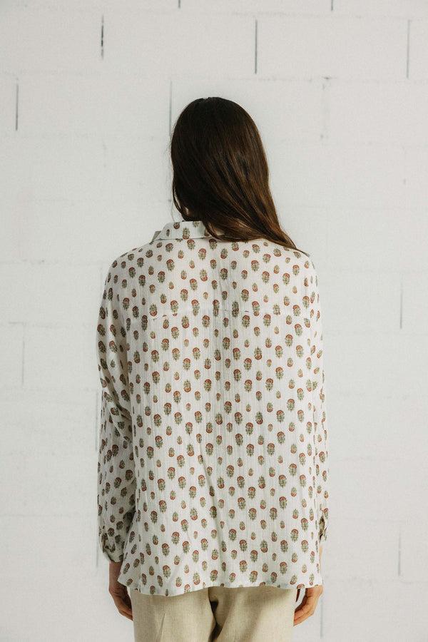 Triana By C Blusa STAR algodón orgánico FLOR TIERRA Outlet