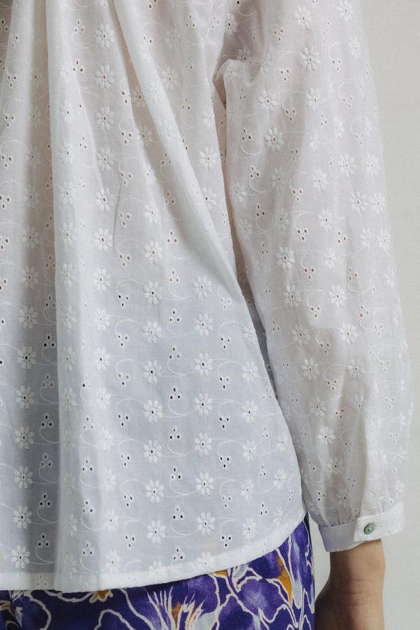 Triana By C Blusa voile bordado BLANCA OCA Gran oferta