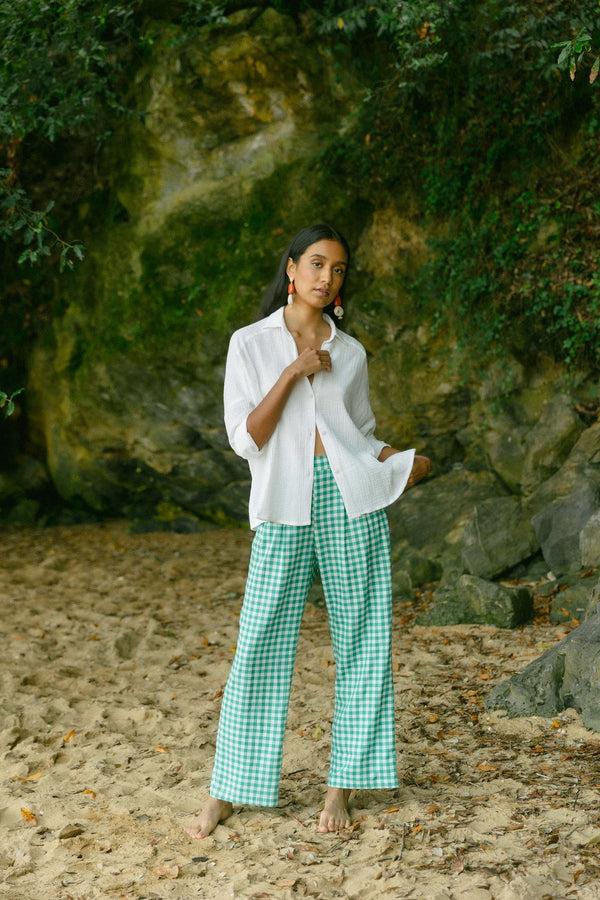 Triana By C Blusa STAR algodón orgánico blanco Oferta exclusiva