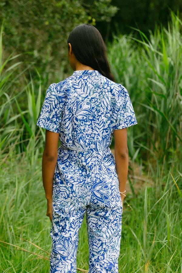 Triana By C Mono PAPIRO RAMAS BLUE Descuento por venta flash