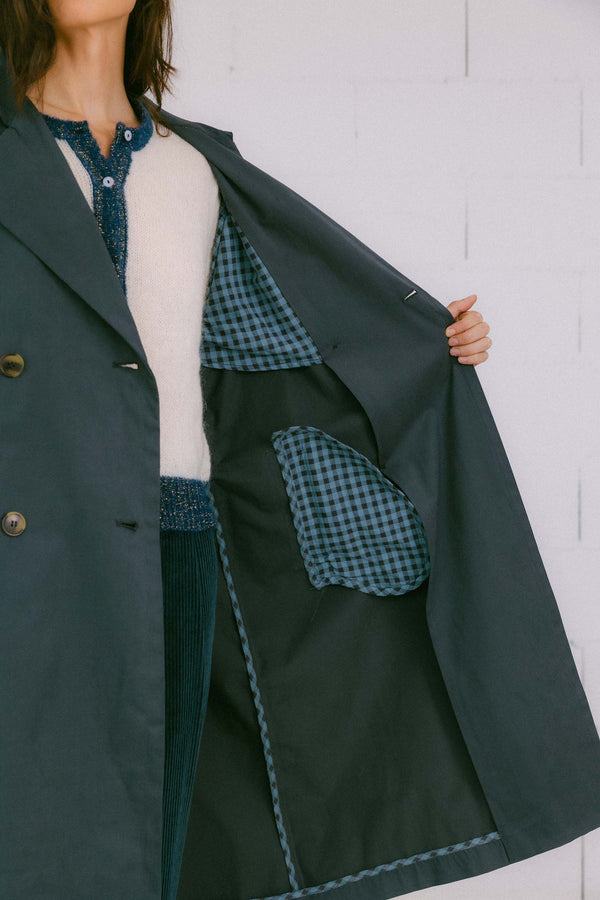 Triana By C GABARDINA COP AZUL PETRÓLEO Outlet