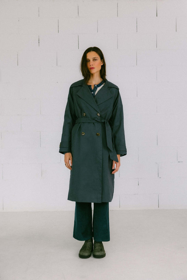 Triana By C GABARDINA COP AZUL PETRÓLEO Outlet