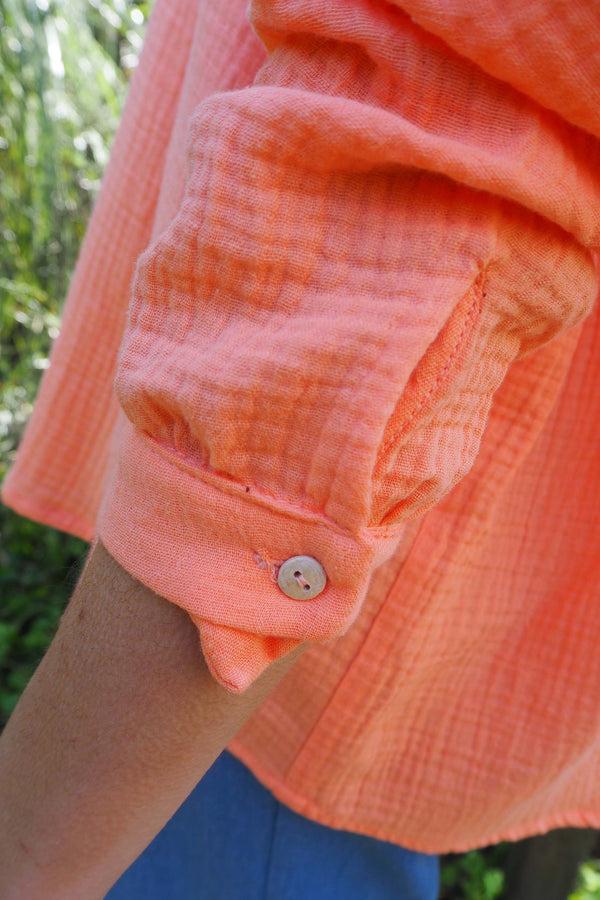Triana By C Blusa algodón orgánico STAR tangerina Ofertas