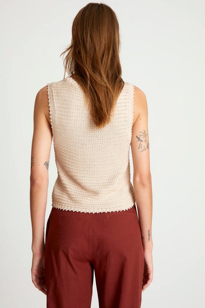 wild pony Top de punto textura waffle blanco Últimos 2 días