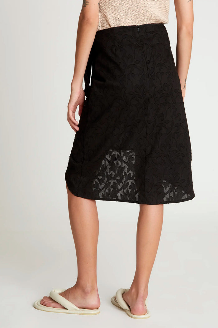 wild pony Falda midi cruzada negra Grandes descuentos