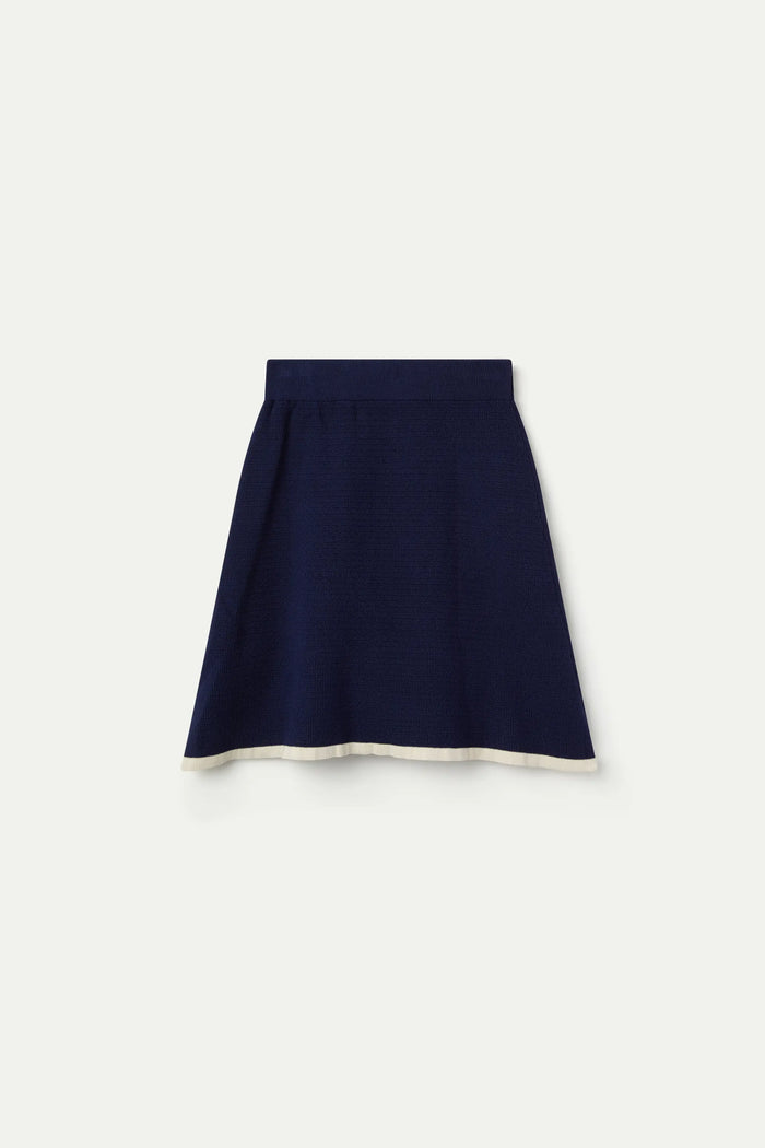wild pony Falda corta punto azul marino Precios de Black Friday