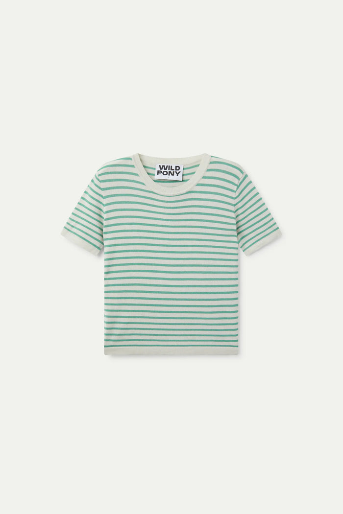 wild pony Top de punto rayas verdes Oferta exclusiva