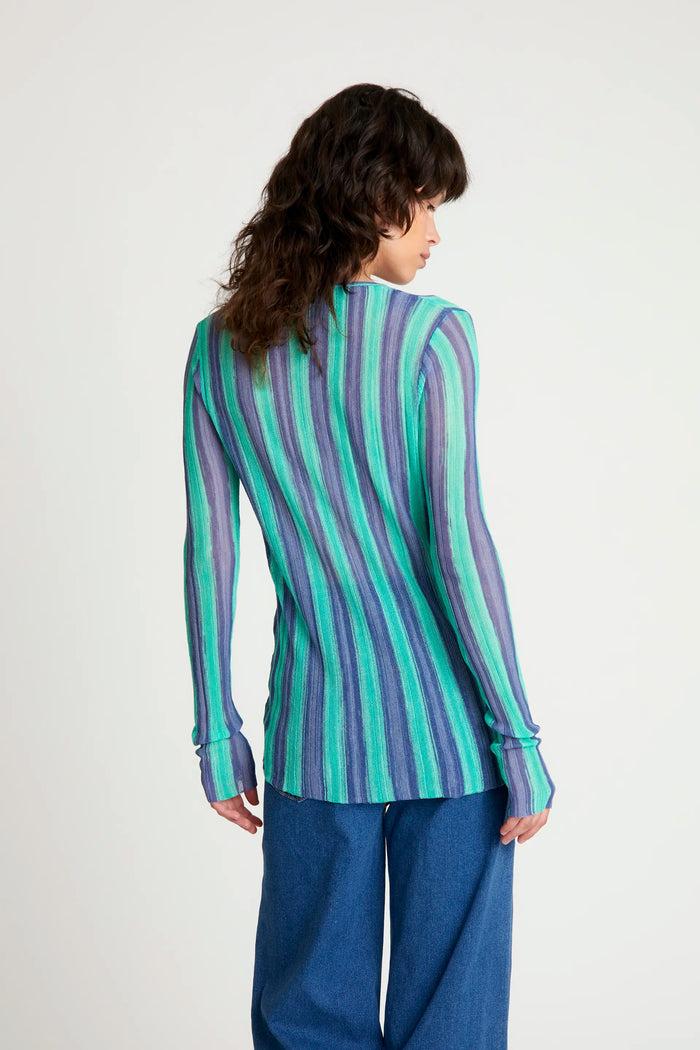 wild pony Top punto con botones azul Ofertas especiales