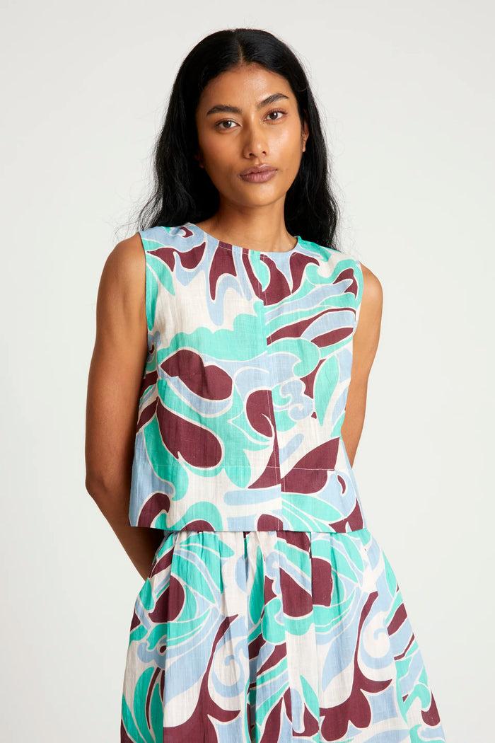 wild pony Top corto estampado Yarrow Rebajas de fin de temporada